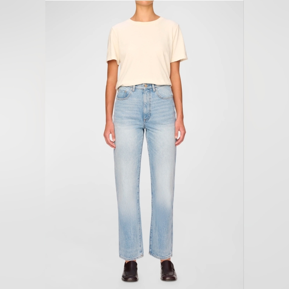 DL1961 Enora High Rise Cigarette Jeans Distressed Back Size 24 NWOT!
